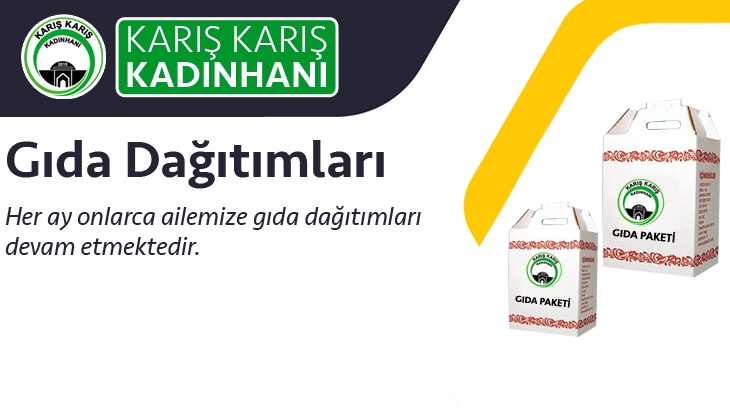 Gıda Dağıtımlarımız Devam Etmektedir.
